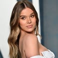 Hailee Steinfeld Dazzles in a Sheer Minidress and Lacy Evening Gloves