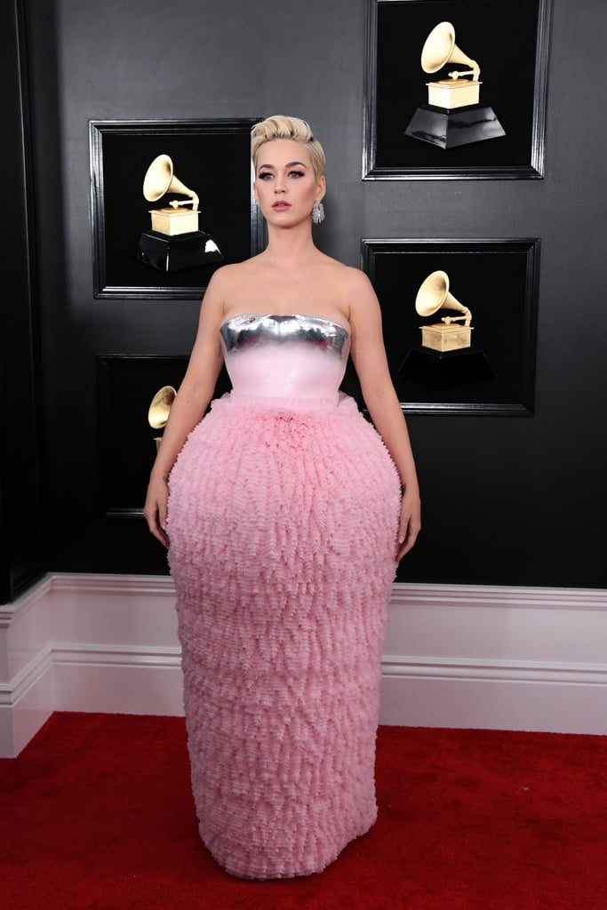 Katy Perry Balmain Dress at the 2019 Grammys