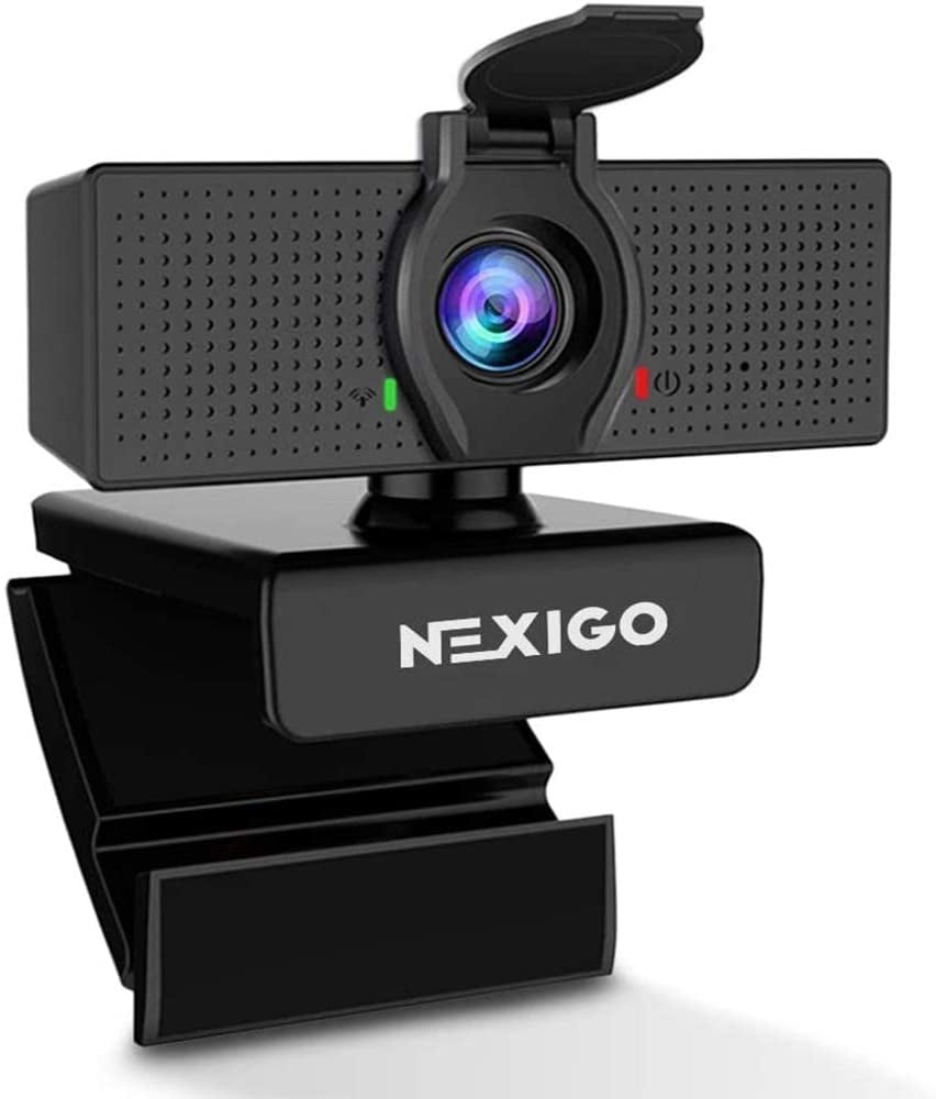 1080P HD Webcam with Microphone & Privacy Cover