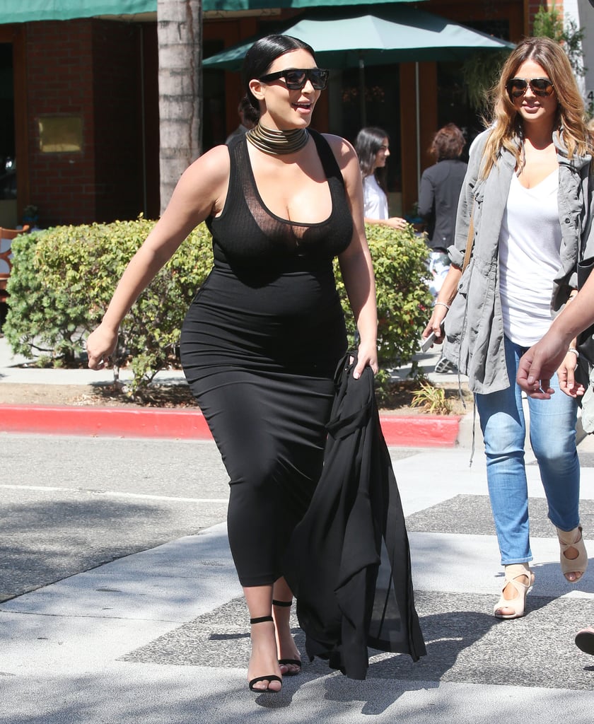 Kim Kardashian's Baby Bump in LA August 2015 | Pictures