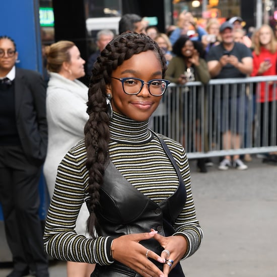 Marsai Martin's Gold Foil French Manicure