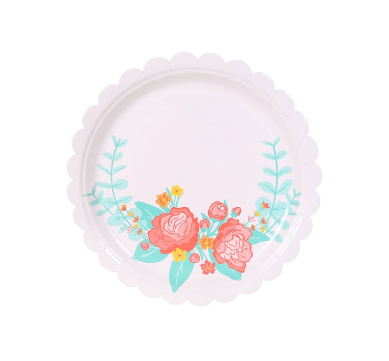 Floral Patterned Disposable Plates