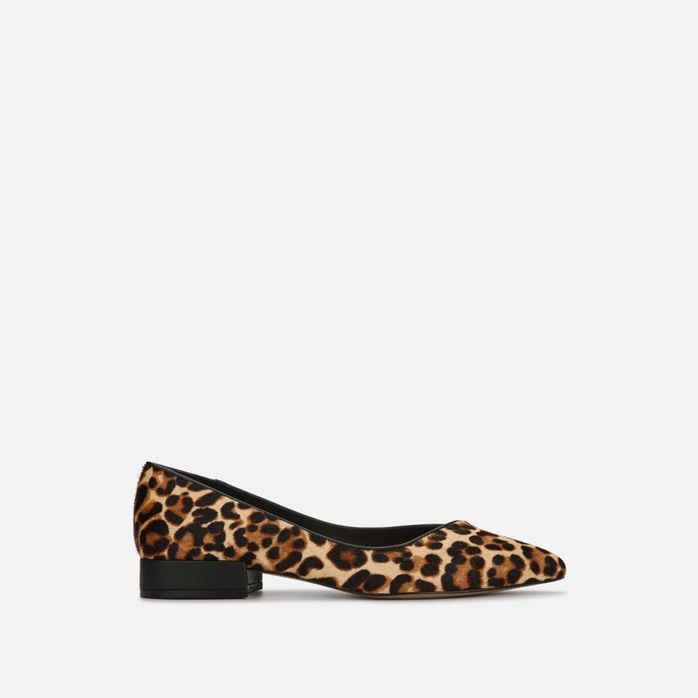 animal print ballet flats