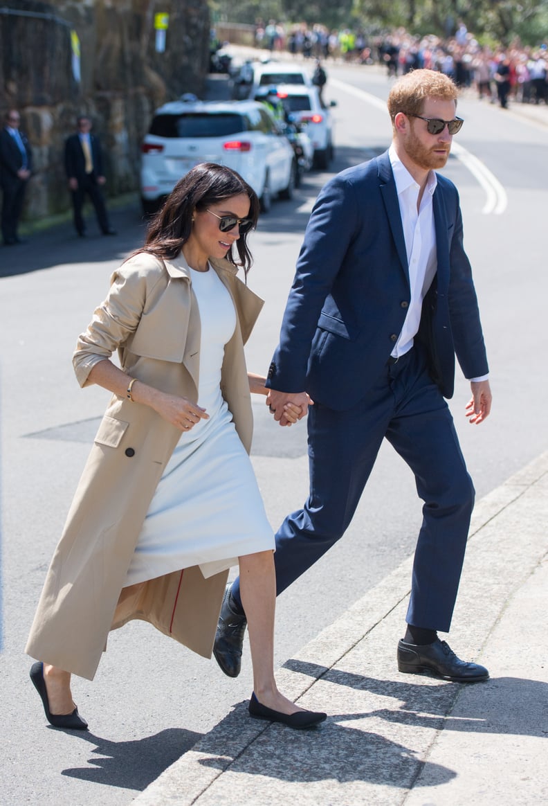 Meghan Wearing Rothy's Flats in Australia