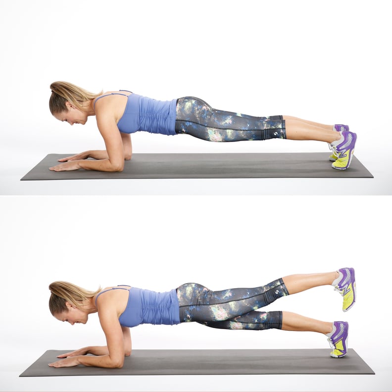 Circuit Two: Elbow Plank With Leg Lift