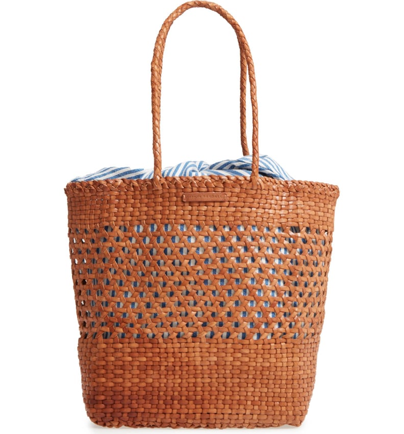 Ashley Olsen's Brown Wicker Bag