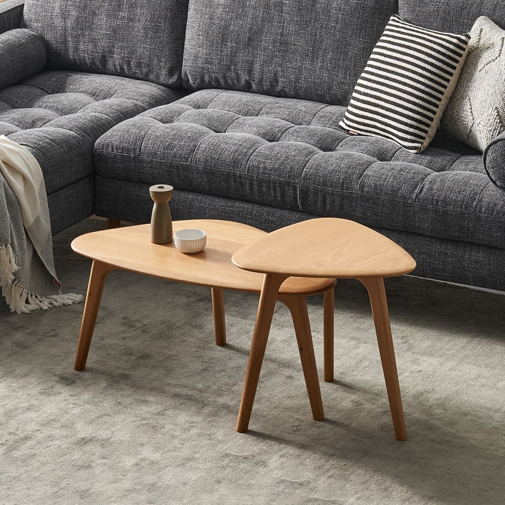 Light Coastal Woods: Castlery Vincent Coffee Table Set