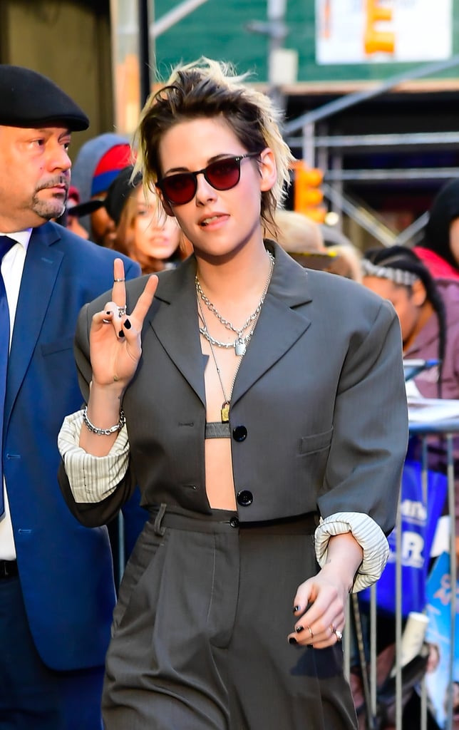 Kristen Stewart Just Made Leather Bras a Thing Kristen Stewart Just Made Leather Bras a Thing
