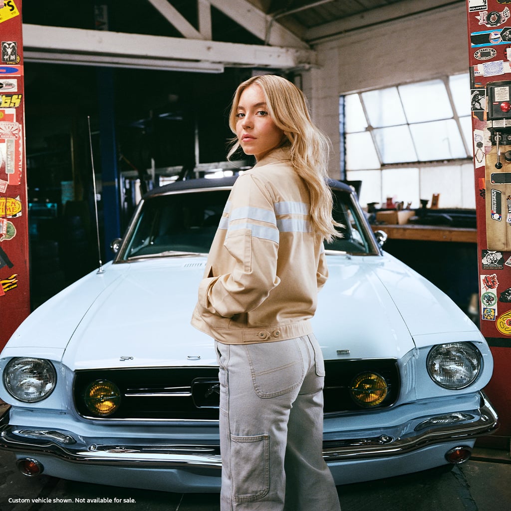 See Sydney Sweeney's Ford Workwear Collection Inspired by Her 1965 Mustang