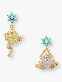 Kate Spade New York Nature Walk Frog Drop Earrings