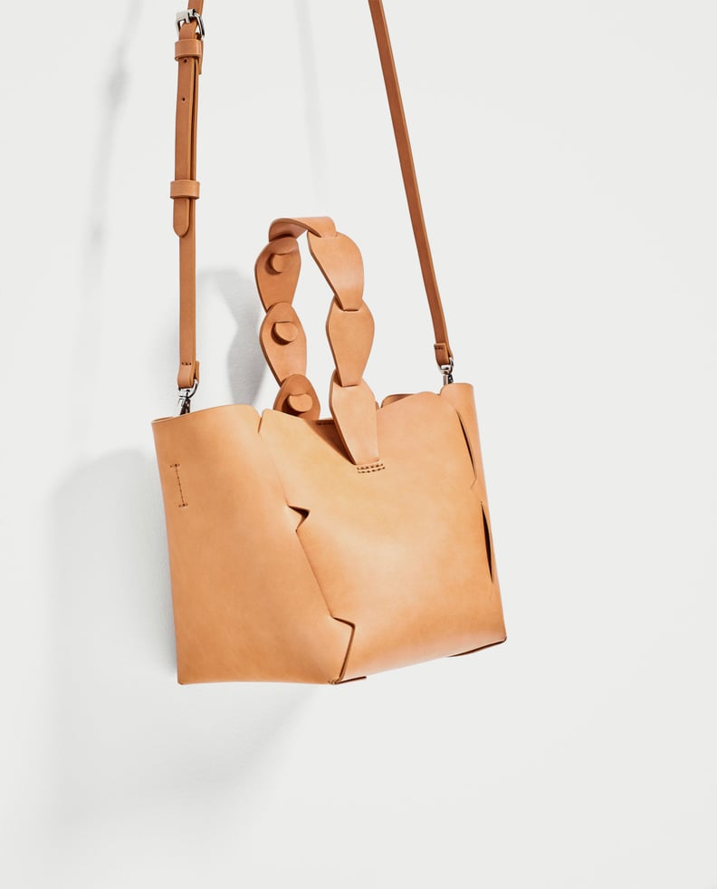 Zara Mini Geometric Bucket Bag