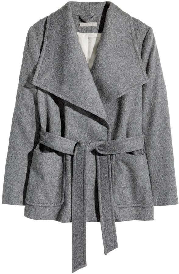 H&M Wool-Blend Jacket in Dark Gray ($99)