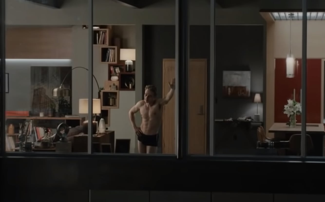 Sex in back room movie scene