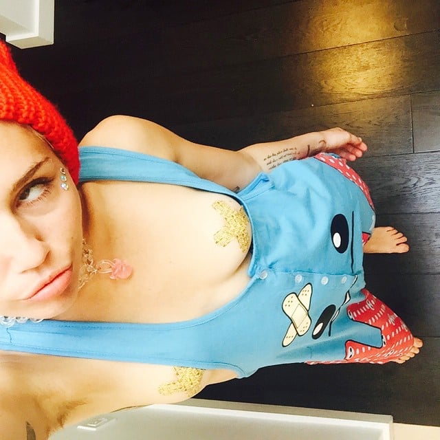 Miley Cyrus in Studio, Patrick Schwarzenegger at Coachella