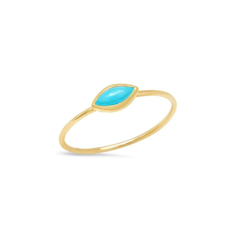 Jennifer Meyer Turquoise Marquise Ring