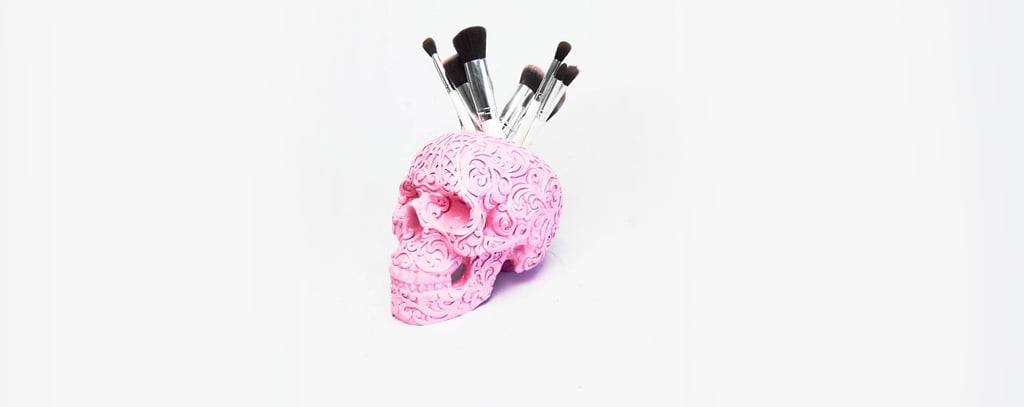 Skull Makeup Brush Holders Skull Makeup Brush Holders