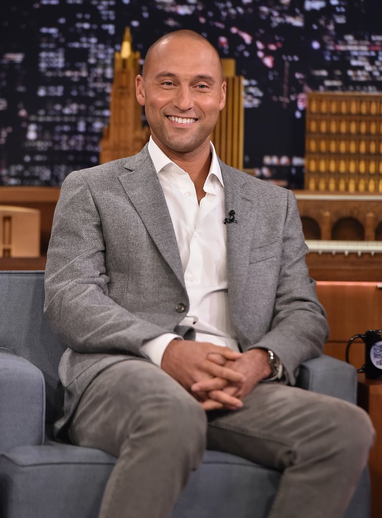 Derek Jeter stopped by The Tonight Show Starring Jimmy Fallon in NYC on Thursday.