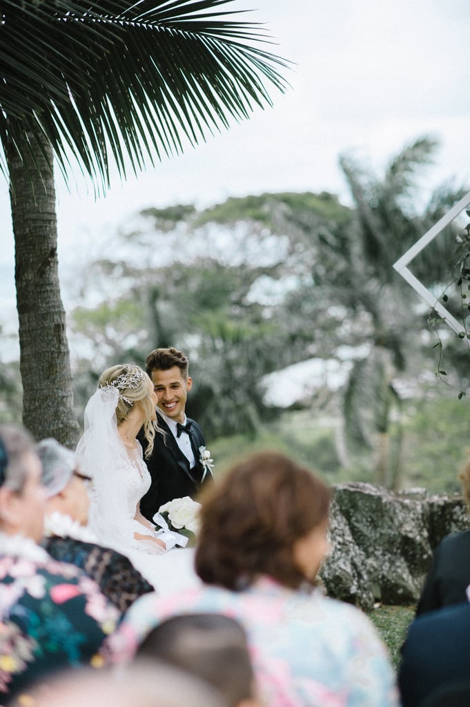 Couple Takes Wedding Photos in Bouncy Castle