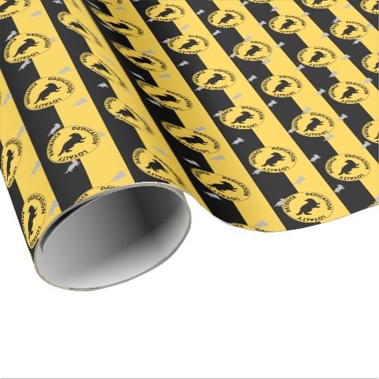 Harry Potter Hufflepuff Graphic Wrapping Paper