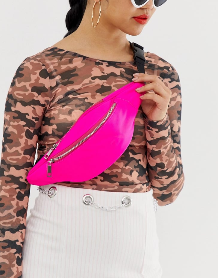 ASOS Design Fanny Pack Miley Cyrus Pink Chanel Purse May 2019
