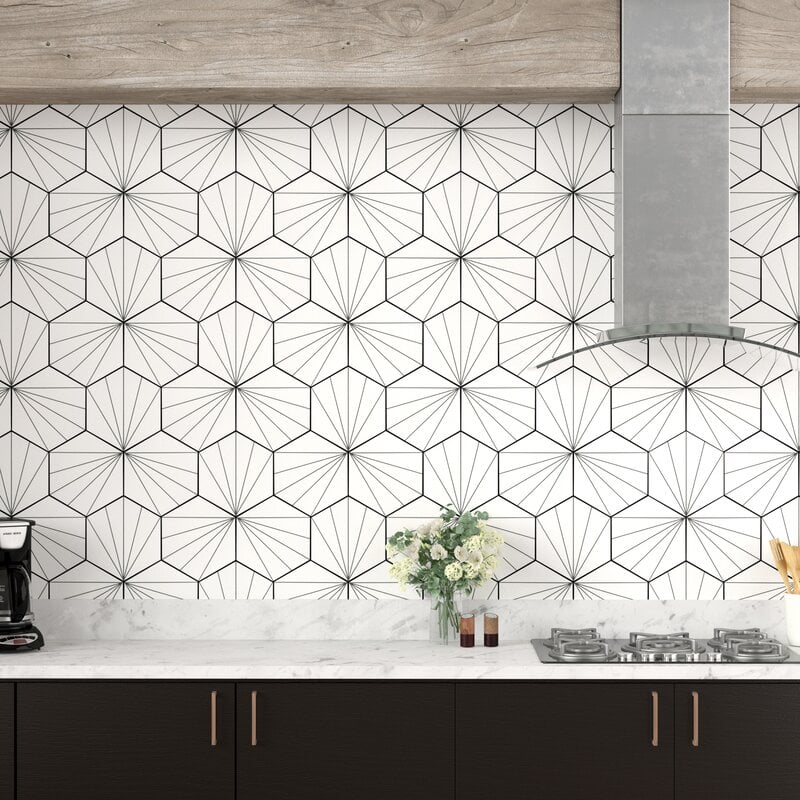 EliteTile Misha Hex Porcelain Field Tile