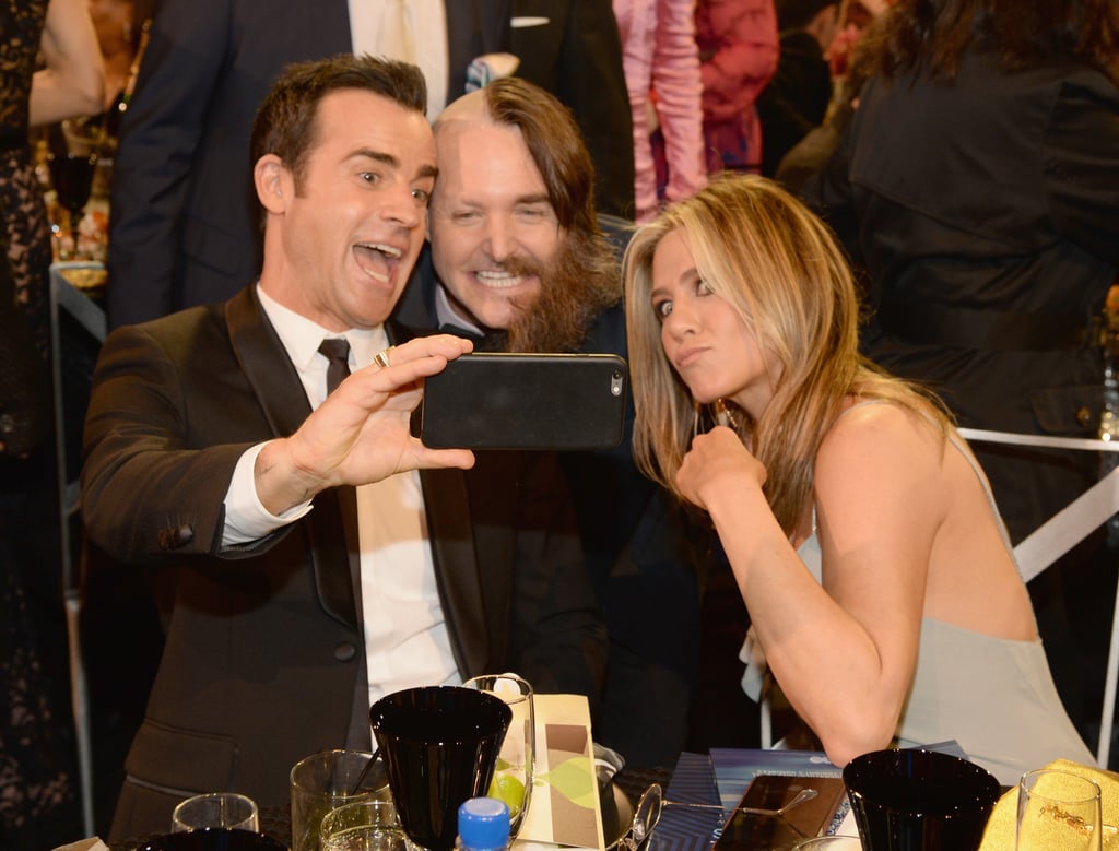 Pictured: Jennifer Aniston, Justin Theroux, and Will Forte