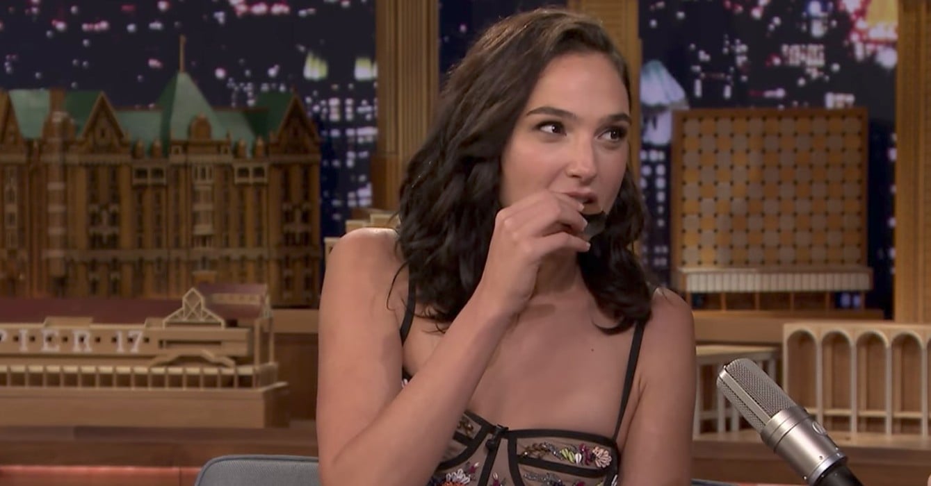 Gal Gadot Trying Reese's For the First Time 