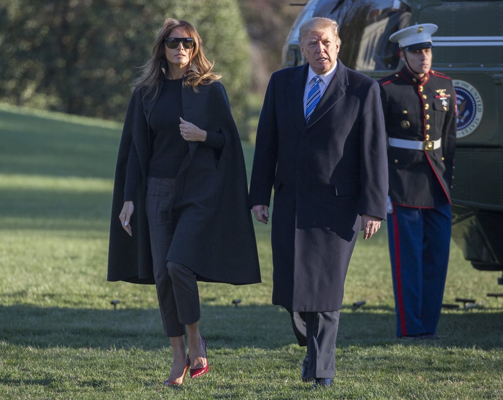 Melania Trump's Red Snakeskin Heels