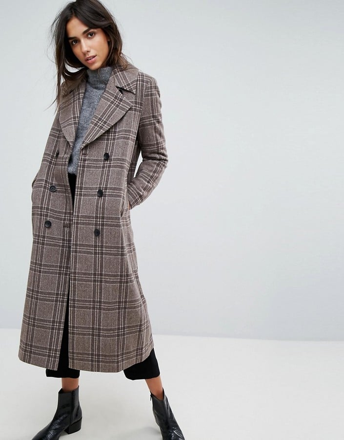 Selected Heritage Check Trench Coat