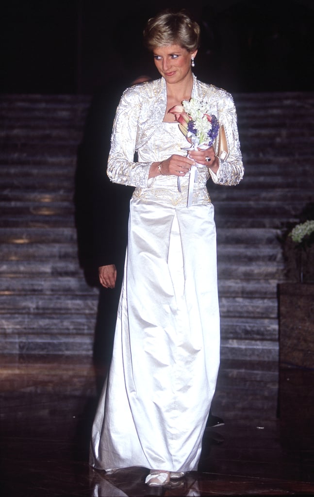 princess diana white gown