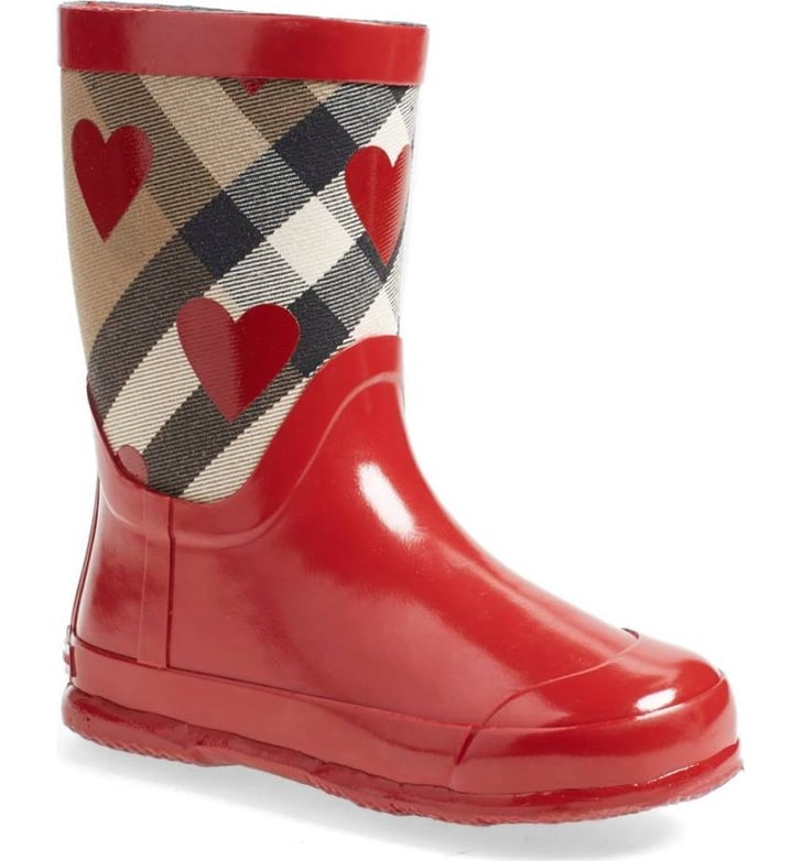 Burberry Ranmoor Heart Rain Boot | 12 Rain Boots For Kids That Are So Cute,  You'll Wish They Came in Your Size | POPSUGAR Family Photo 13