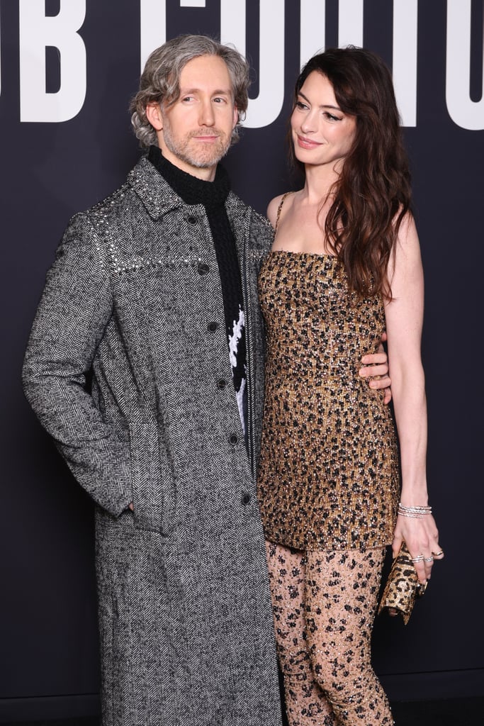 Anne Hathaway and Husband Adam Shulman at Paris Fashion Week