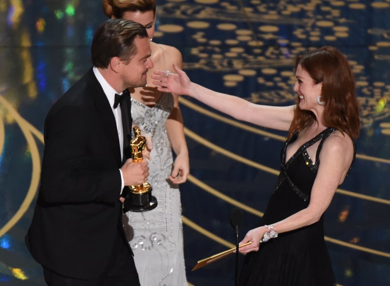 They were sweetly introduced to each other by Julianne Moore.