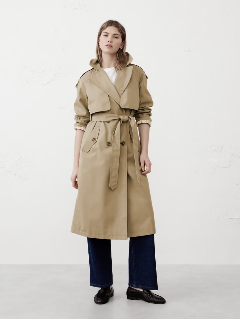 Banana Republic Timeless Trench Coat ($125, originally $250)
Trench coats feel synonymous with London fashion, particularly during the city's rainier months. I love this style from Banana Republic because its water-resistant fabric is designed to withstand even the harshest weather conditions. The jacket's oversize fit provides a more lived-in feel, while the deep side pockets offer plenty of space for holding my iPhone, umbrella, or even wallet.