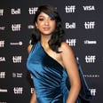 Maitreyi Ramakrishnan Serves Old Hollywood Glamour in a Full Blue Velvet Gown