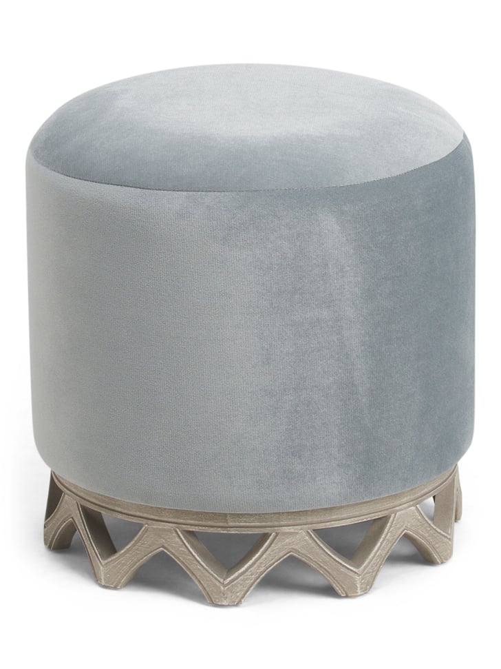 Velvet Scalloped Ottoman Best SmallSpace Furniture From TJ Maxx