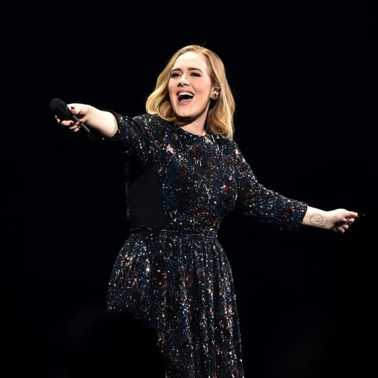 Adele Gets to Her Stage in a Wheeled Box