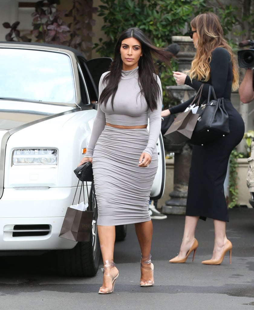 Kim Kardashian and North West Getting Ready