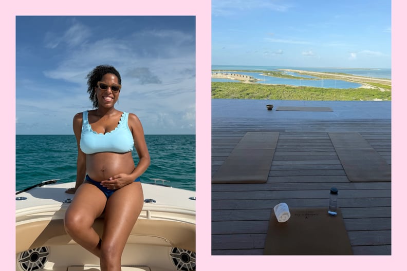 Alexis Jones during her fitmoon in Turks and Caicos.