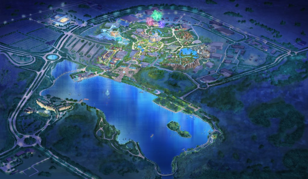 Aerial View of Shanghai Disney Resort