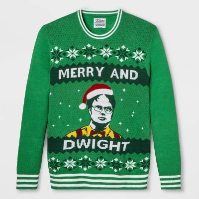 Merry and Dwight Christmas Sweater