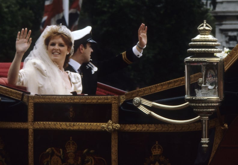 Sarah Ferguson Waving in the Carriage in 1986