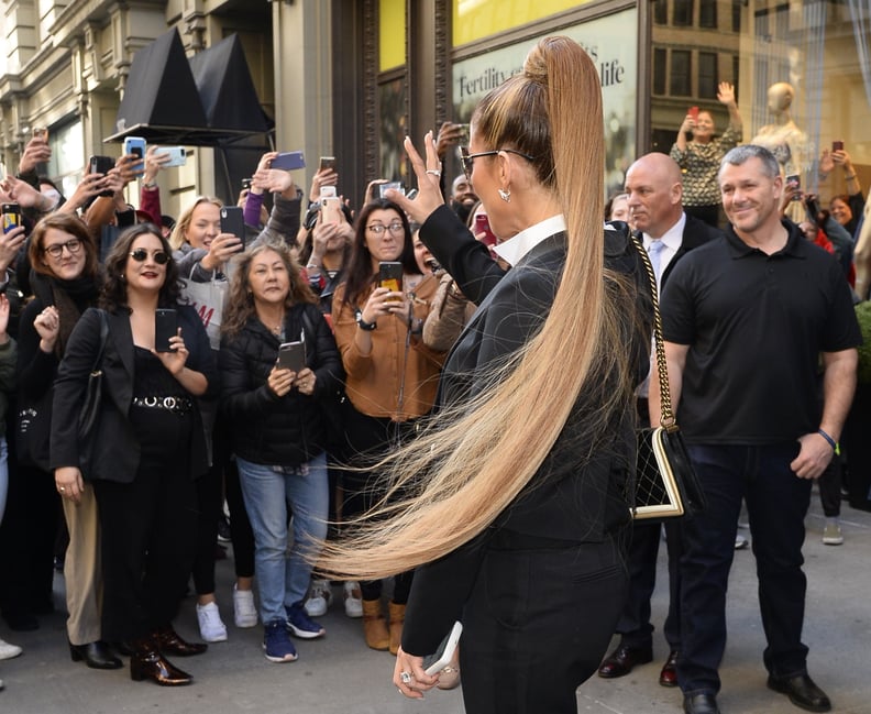 Jennifer Lopez With a Long Ponytail