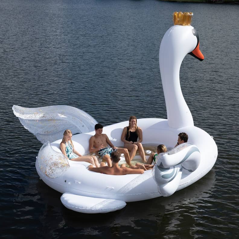 6 person inflatable swan best sale