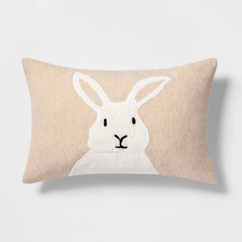 Lumbar Bunny Throw Pillow