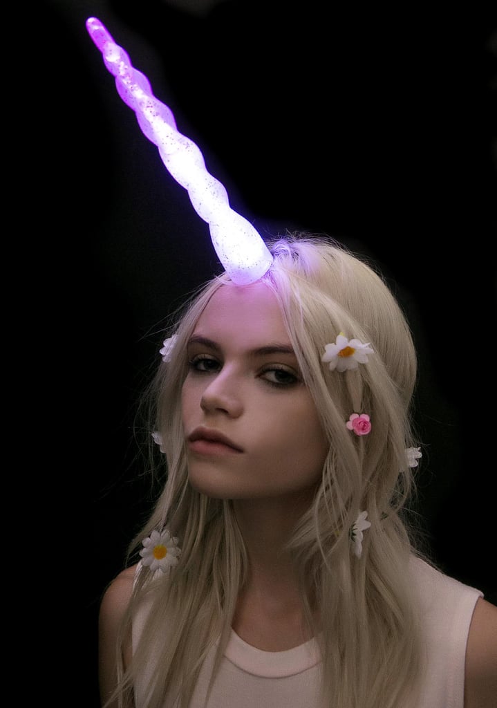 LED Rainbow Racer Unicorn Horn ($15)