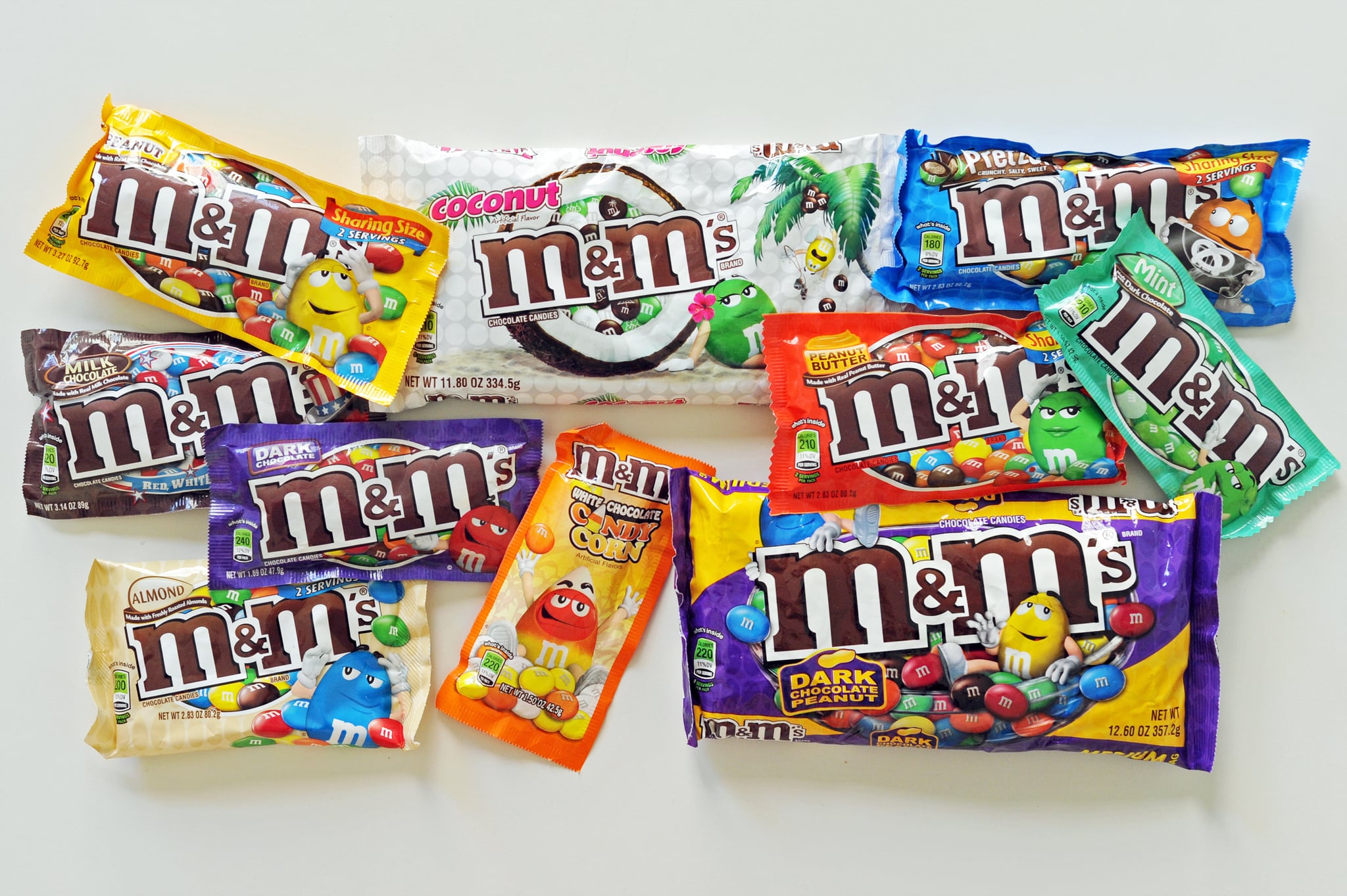 m&m flavors