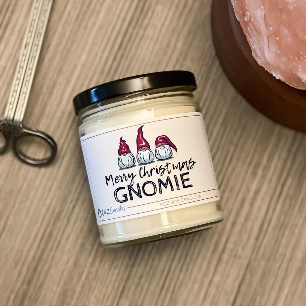 Merry Christmas Gnomie Candle