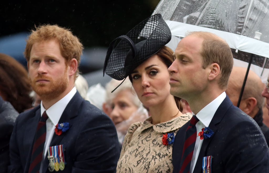 In early July, he traveled to France with Prince William and Kate Middleton to attend the centenary commemorations at the Thiepval Memorial to honor the 1916 Battle of the Somme.