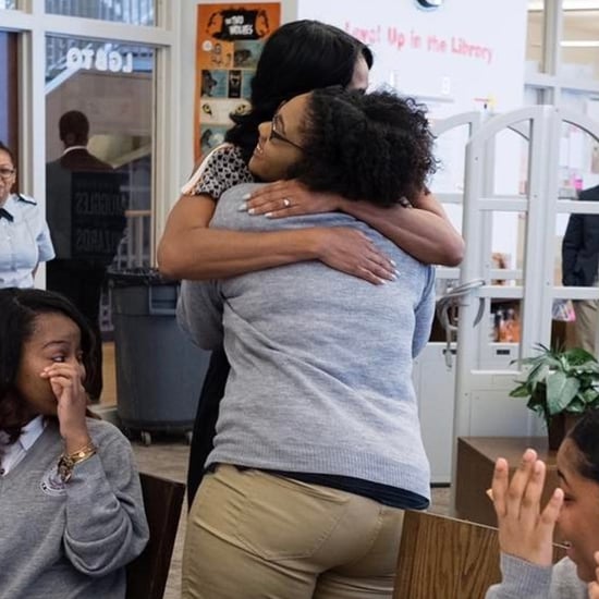 Michelle Obama Surprises School on International Women's Day